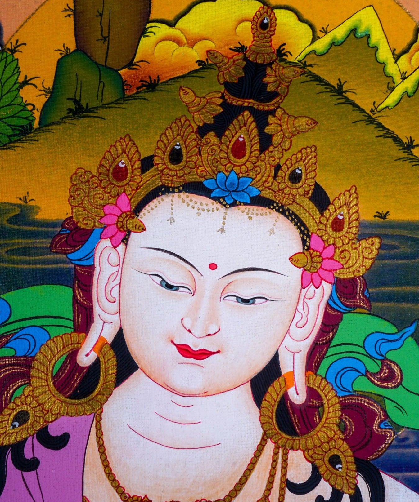 Vajrasattva Scroll thangka painting