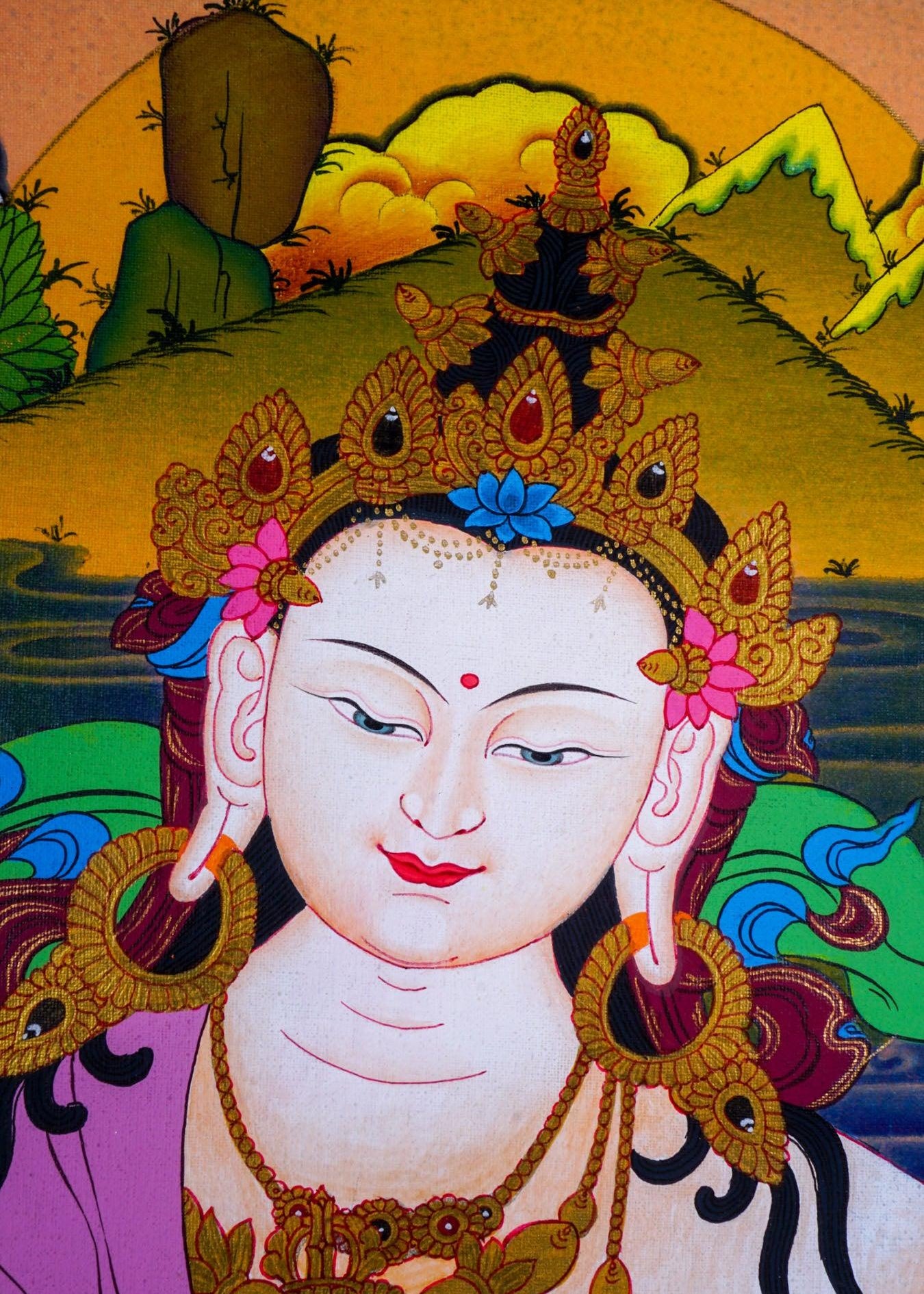 Vajrasattva Scroll thangka painting
