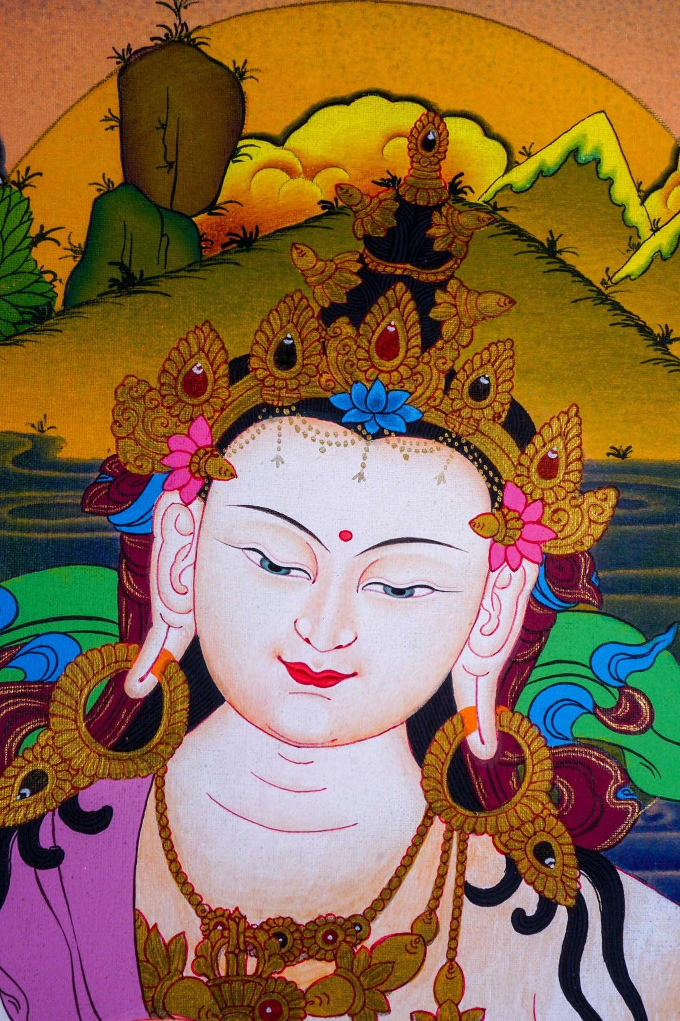 Vajrasattva Scroll thangka painting