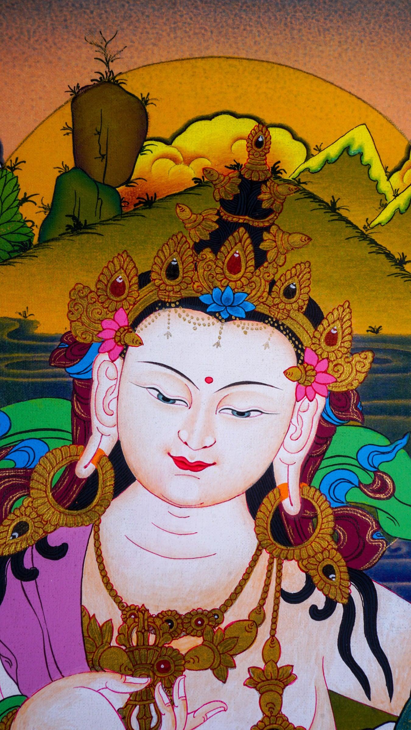 Vajrasattva Scroll thangka painting