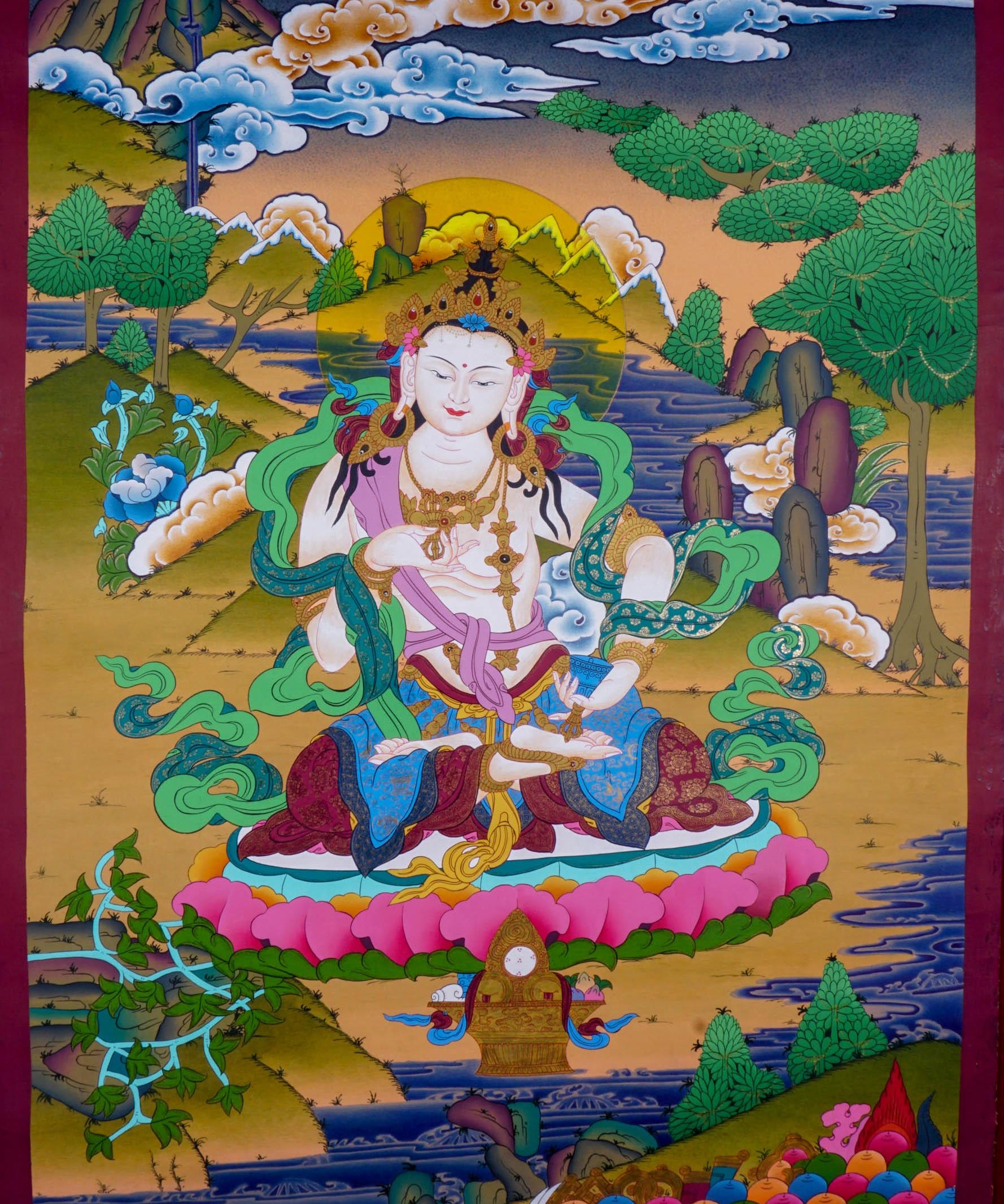 Vajrasattva Scroll thangka painting