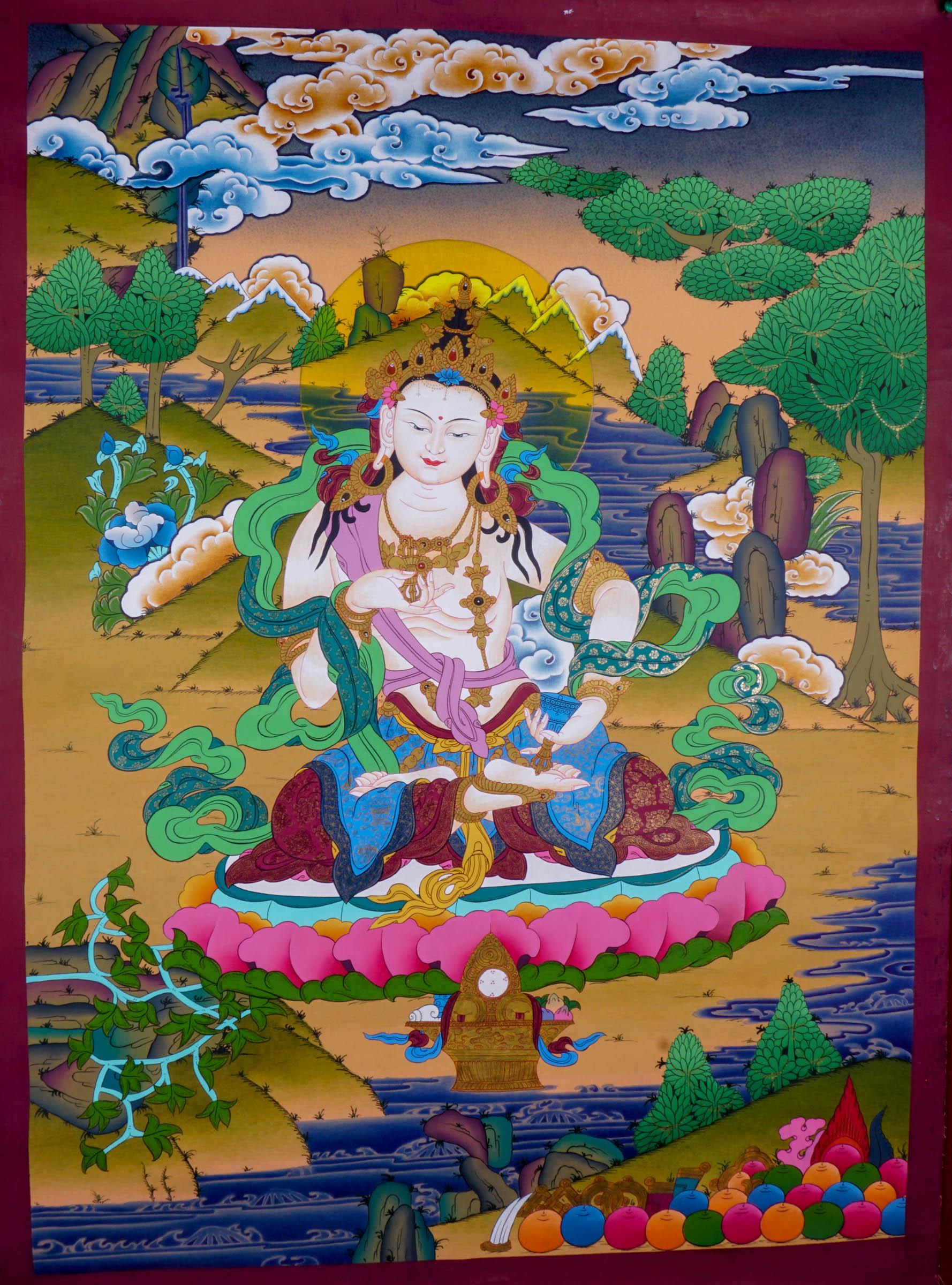 Vajrasattva Scroll thangka painting