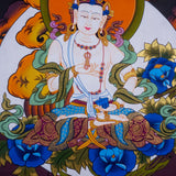 Tibetan Thangka art of Vajrasattva hand panting of Nepal on canvas for Buddhism ritual and meditation 