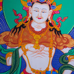 Vajrasattva tibetan thangka art for purification in tantric Buddhism