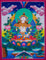 Vajrasattva tibetan thangka art for purification in tantric Buddhism