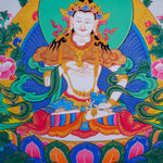 Vajrasattva tibetan thangka art for purification in tantric Buddhism