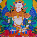 Vajrasattva tibetan thangka art for purification in tantric Buddhism