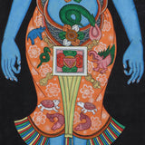 7 Chakra Art Thangka painting - Handpainted Tibetan Thangka Art - Himalayas Shop