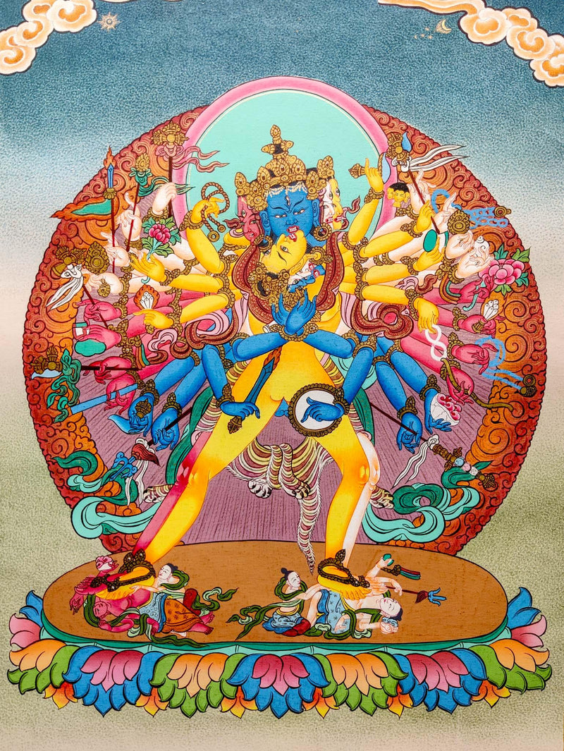 Kalchakra Yidam Thangka art high quality
