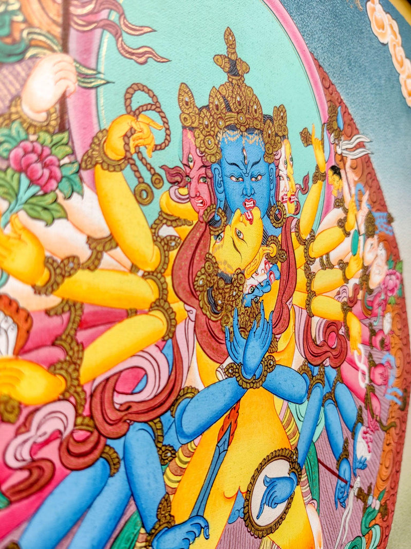 Kalchakra Yidam Thangka art high quality