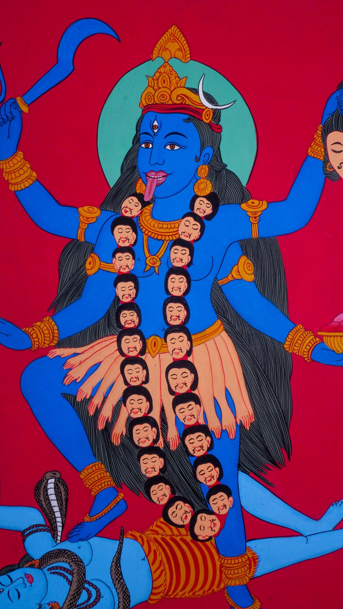Kali Thanka Painting