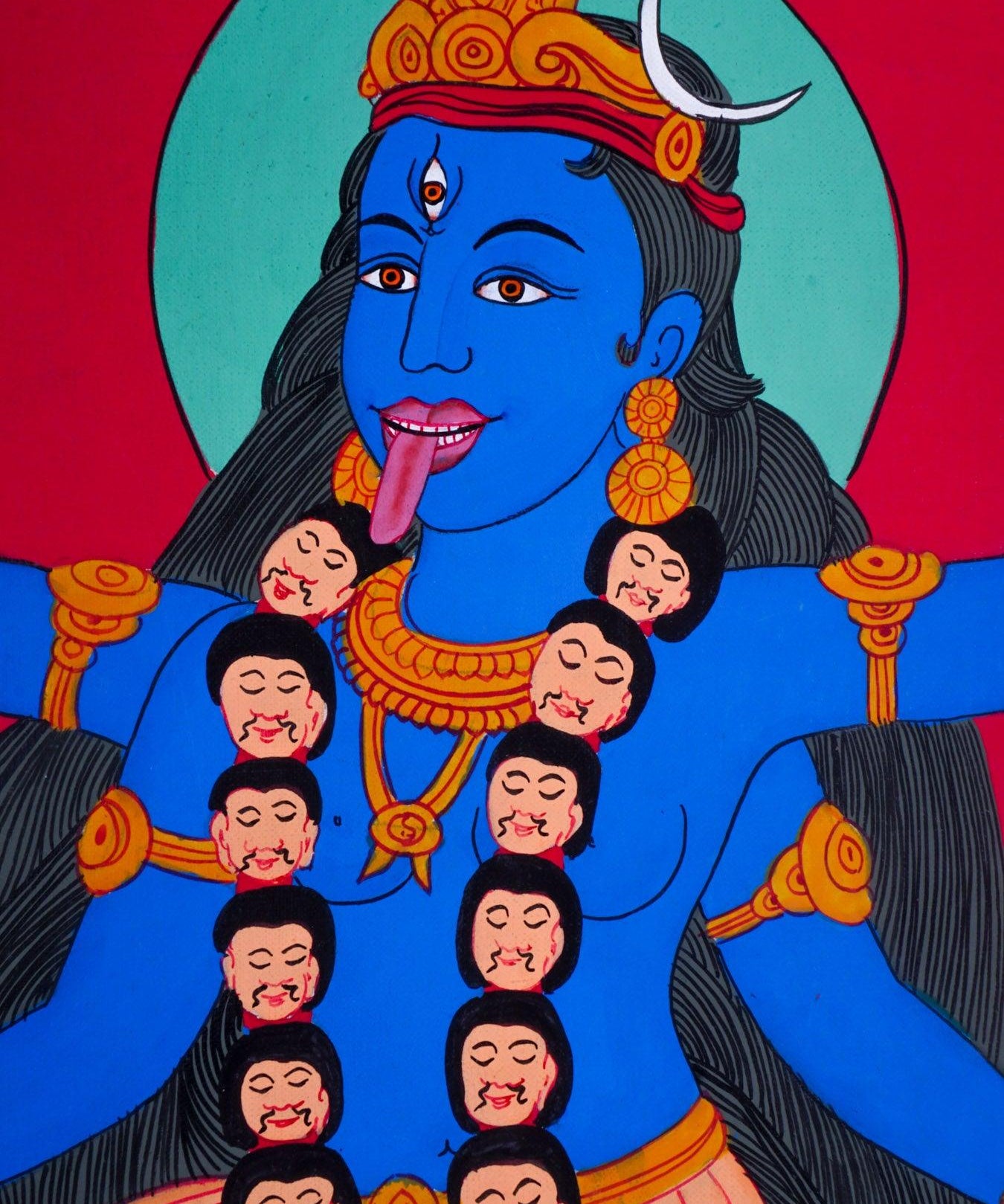 Kali Thangka Painting