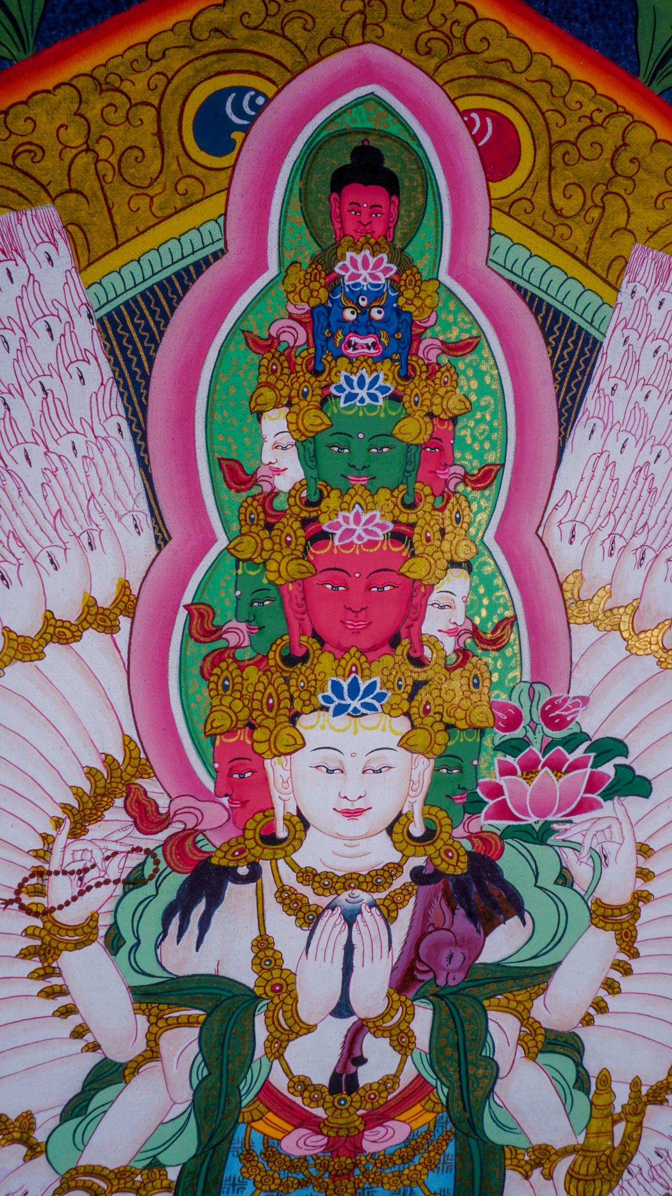 Avalokiteshvara Thangka High Quality Art