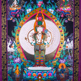 Guanyin - Avalokiteshvara Thanka Painting - Himalayas Shop