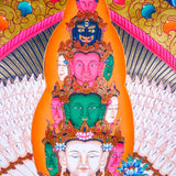 Guanyin - Avalokiteshvara Thanka Painting - Himalayas Shop