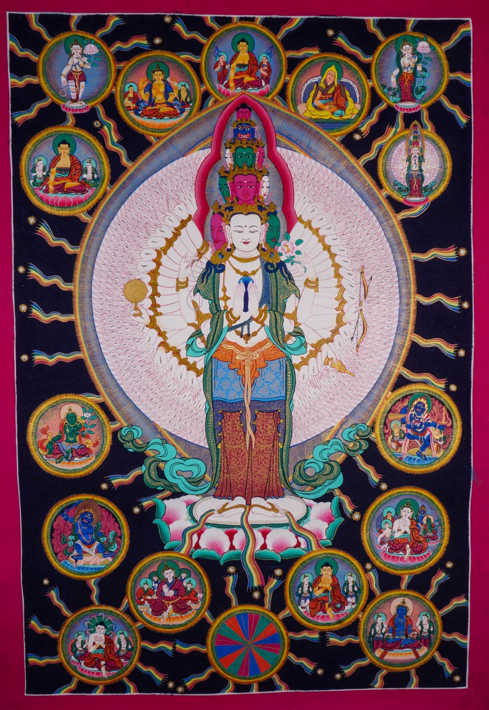 Avalokiteshvara Best Tibetan Thangka painting