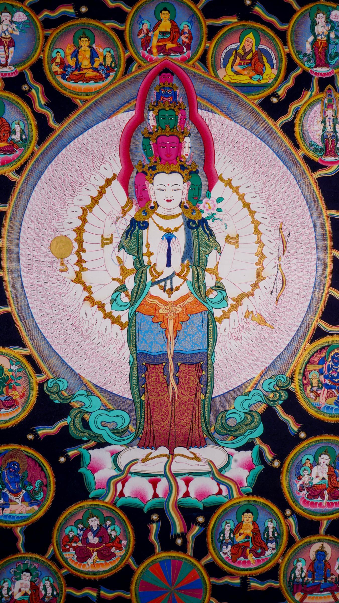 Avalokiteshvara Best Tibetan Thangka painting