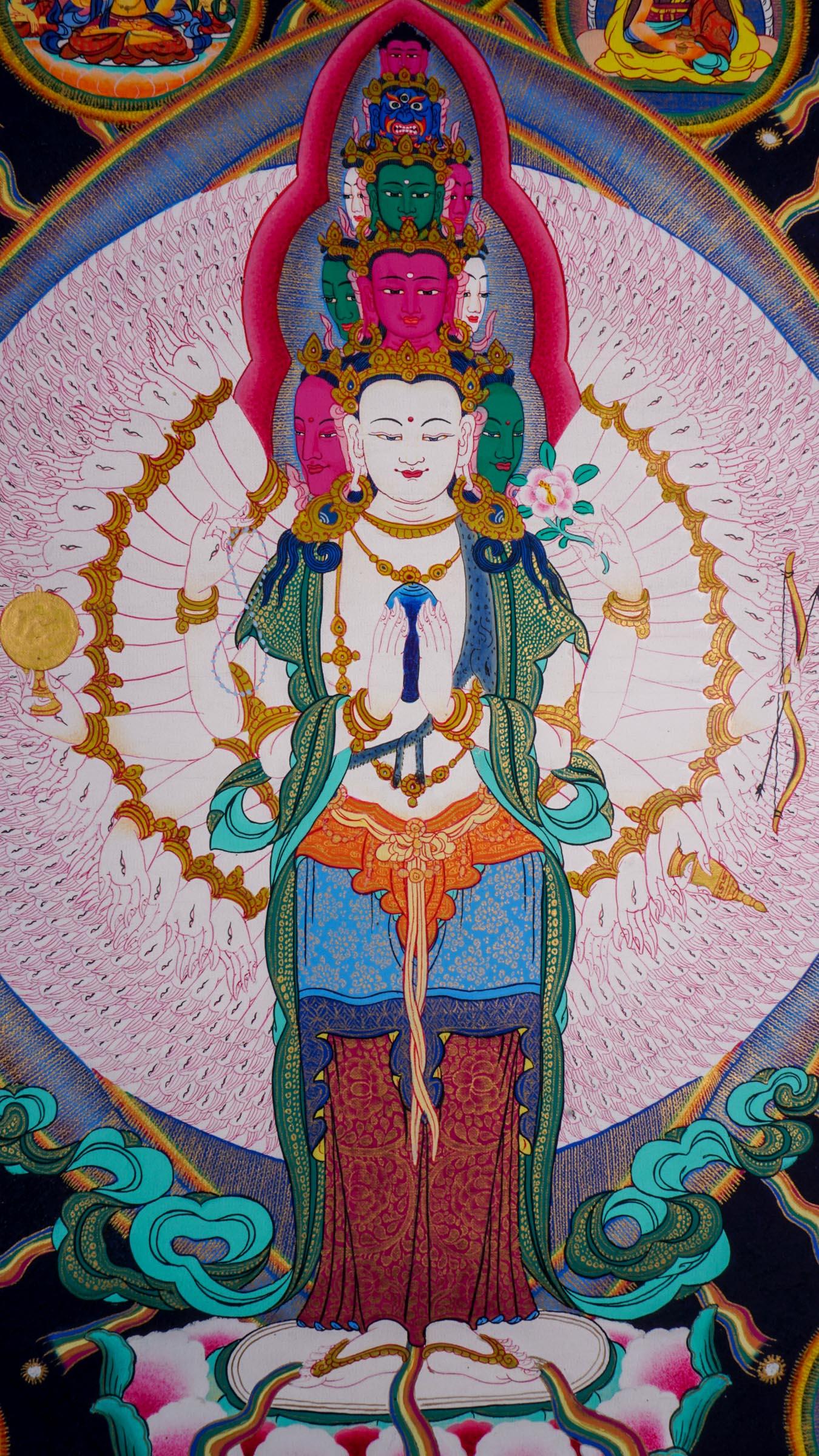 Avalokiteshvara Best Tibetan Thangka painting