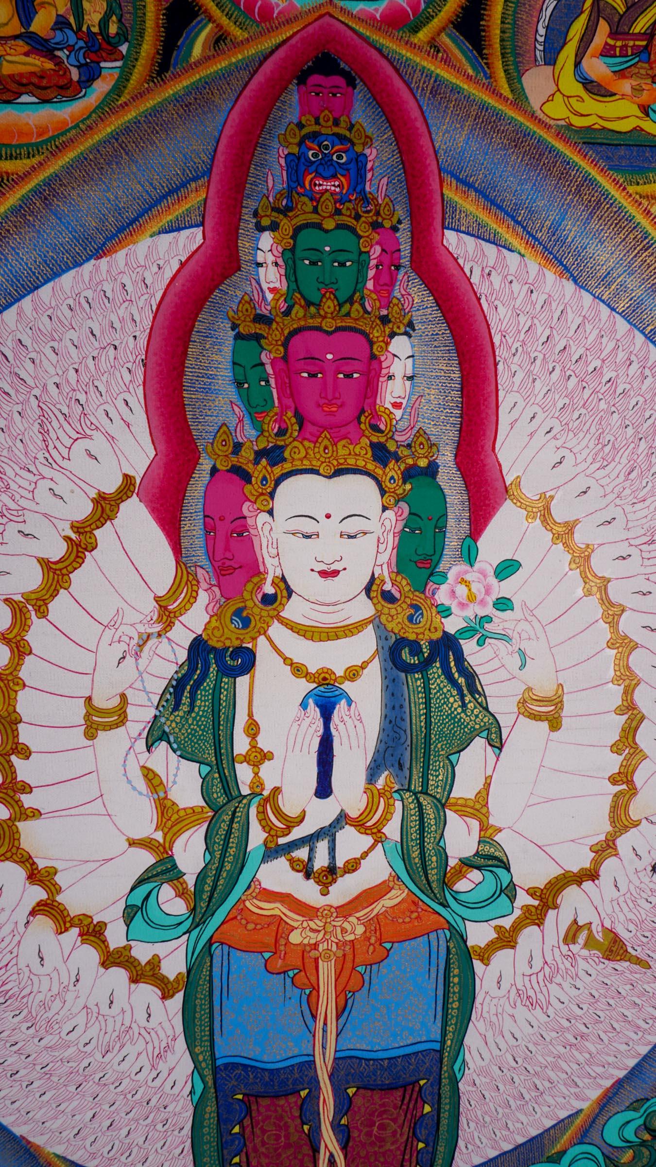 Avalokiteshvara Best Tibetan Thangka painting