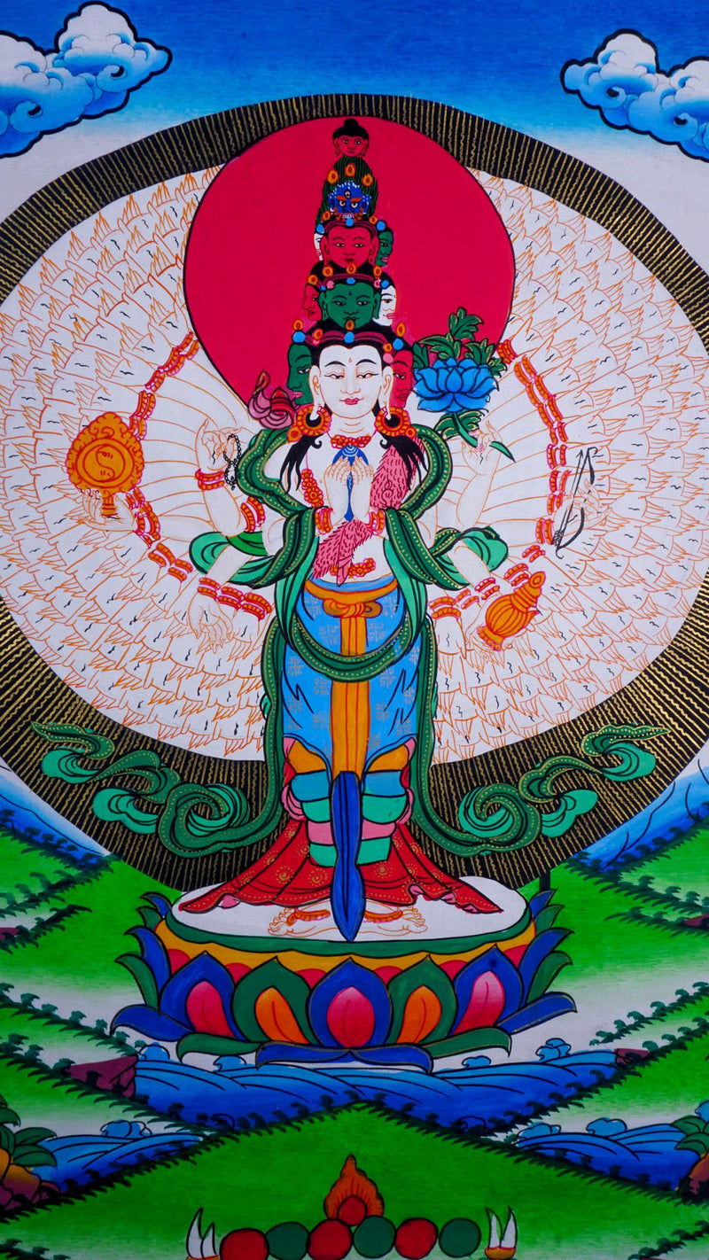 Avalokiteshvara Thangka Painting
