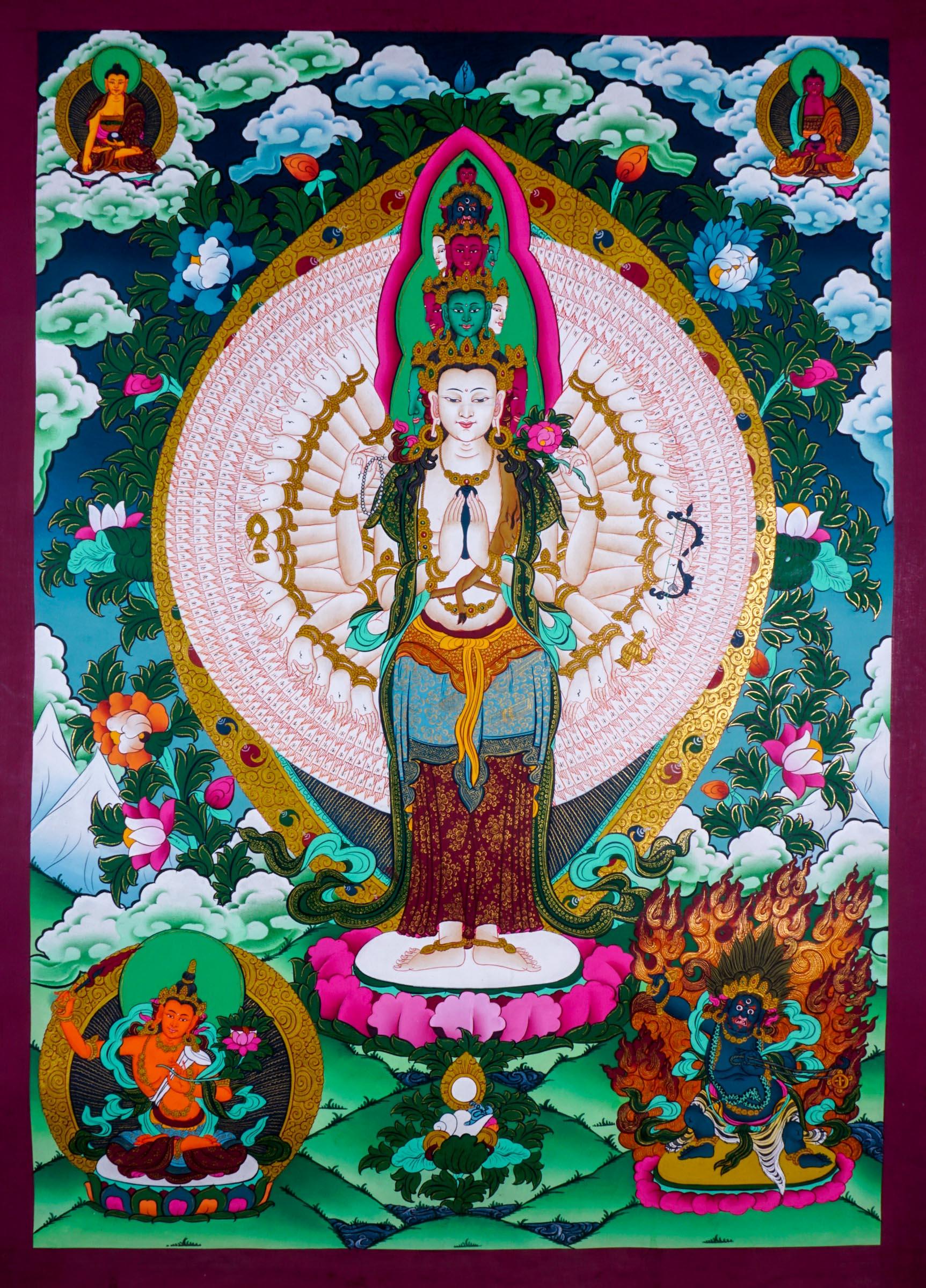 Avalokiteshvara Buddhist Thangka Painting