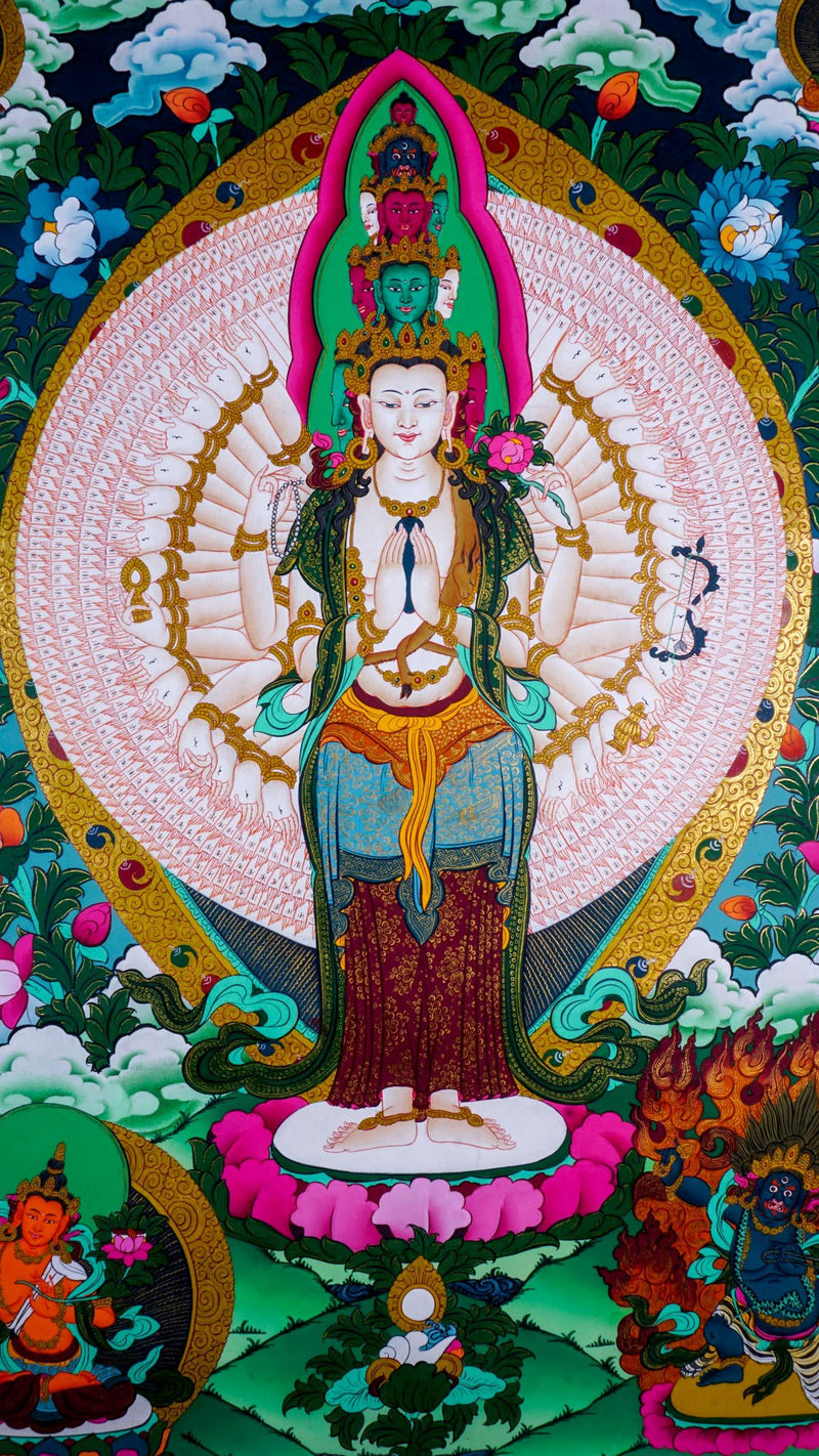 Avalokiteshvara Buddhist Thangka Painting