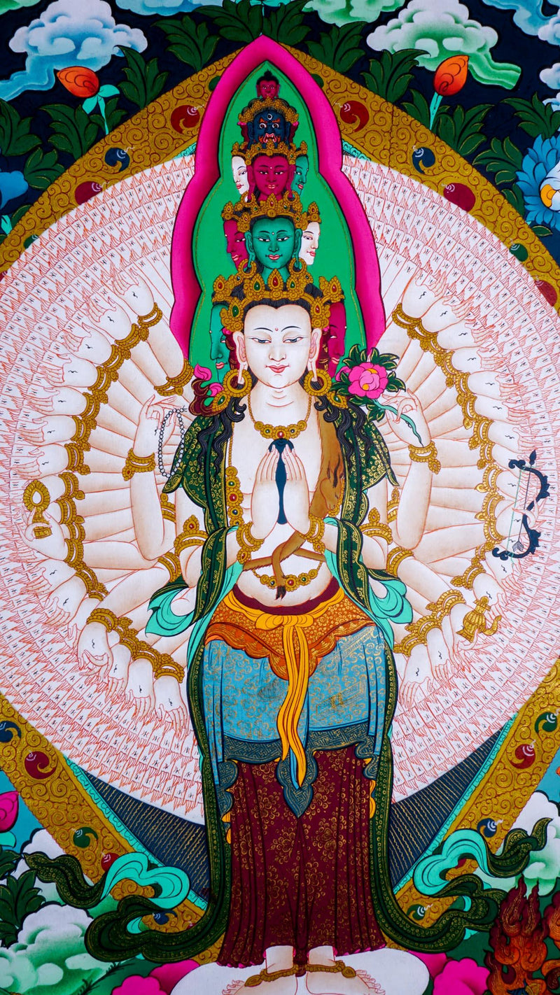 Avalokiteshvara Buddhist Thangka Painting