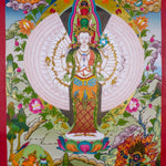 Avalokiteshvara Canvas Thangka Painting