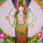 Avalokiteshvara Canvas Thangka Painting - Himalayas Shop