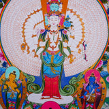 1000 Arm Avalokiteshvara with other Deities - Himalayas Shop