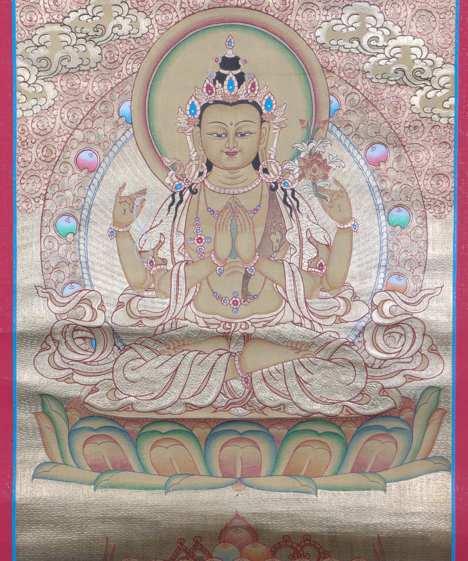 Chenrezig Buddha painting - Himalayas Shop