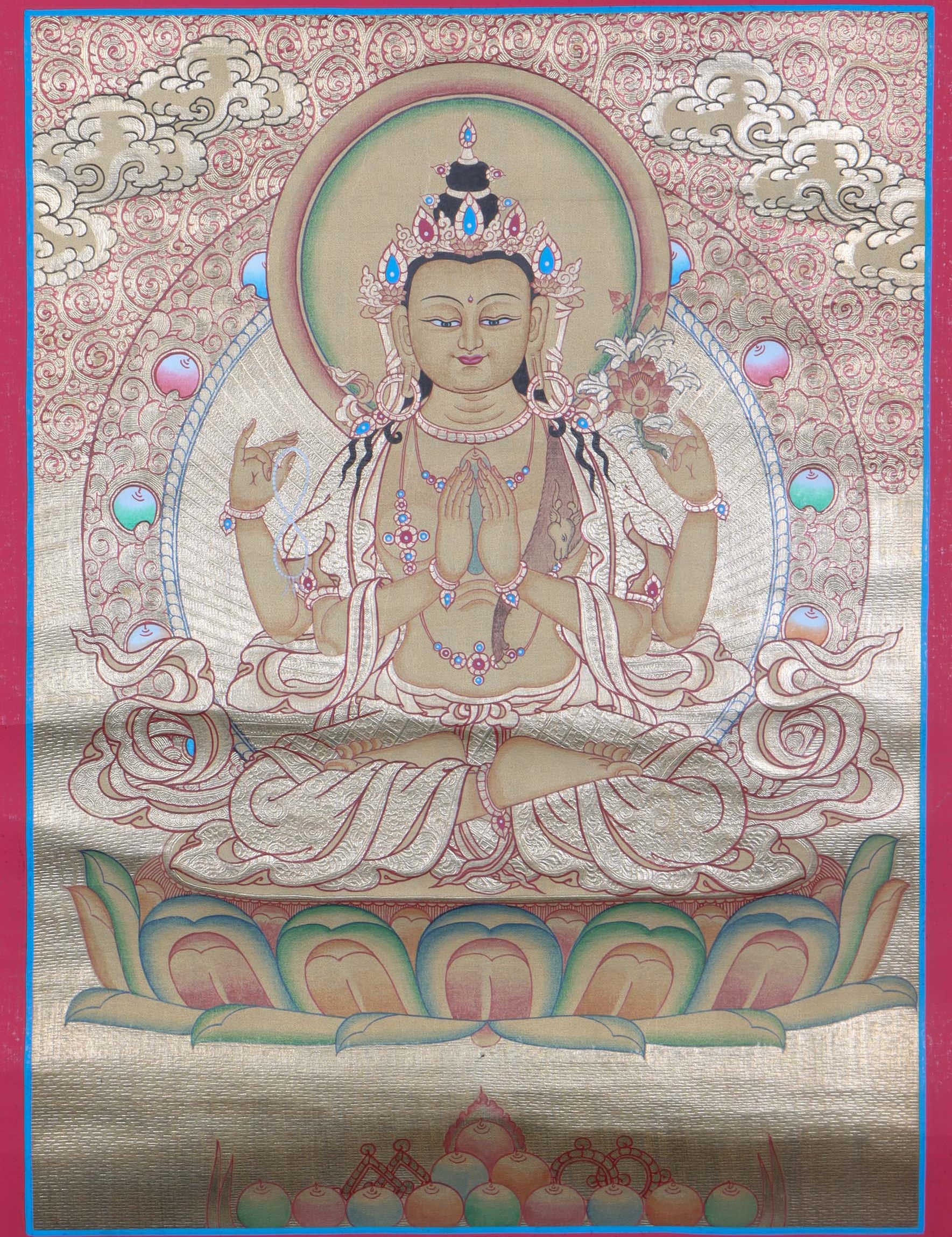 Chenrezig Buddha painting - Himalayas Shop