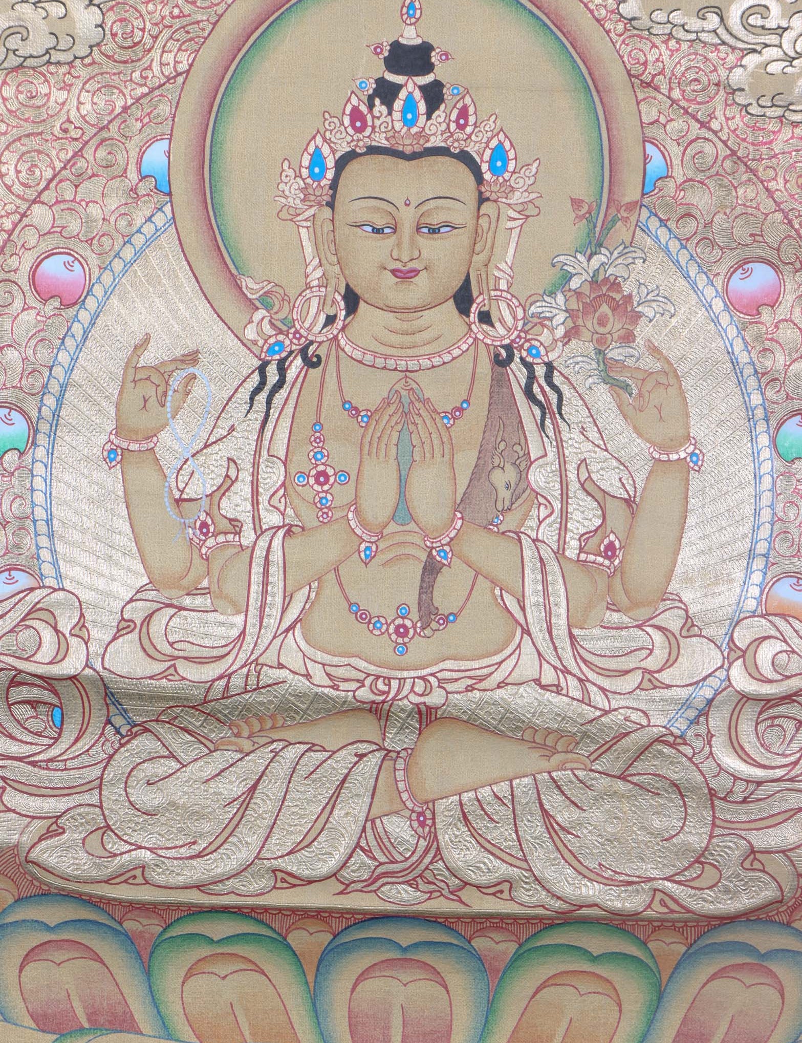 Chenrezig Buddha painting - Himalayas Shop
