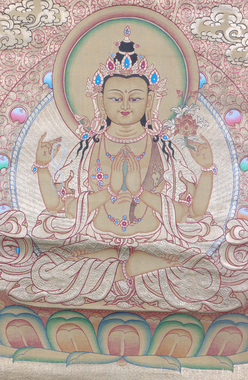 Chenrezig Buddha painting - Himalayas Shop