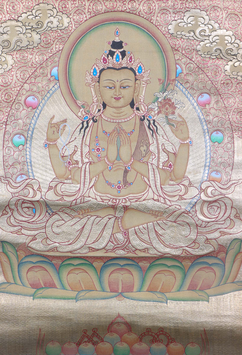 Chenrezig Buddha painting - Himalayas Shop