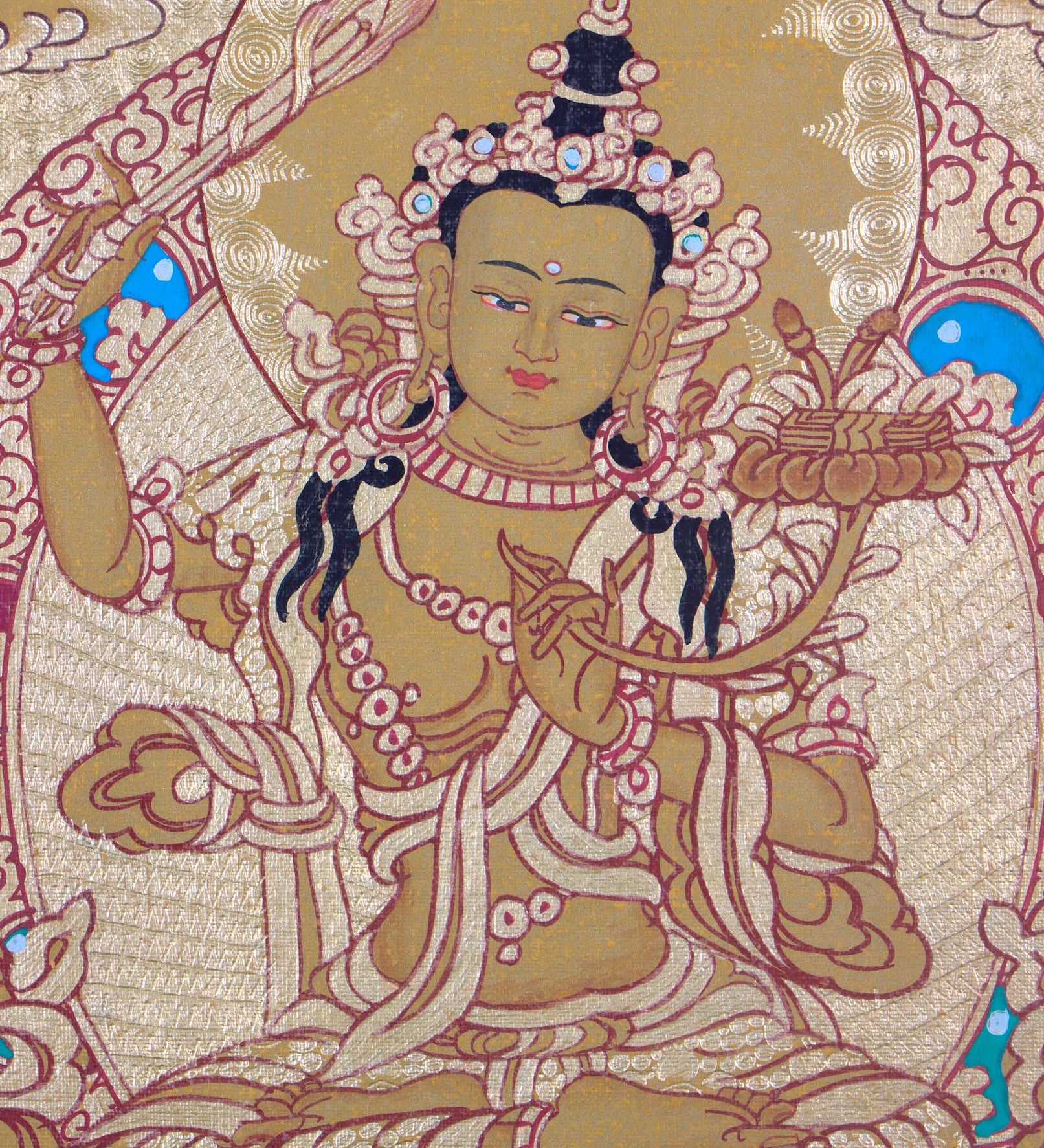 Thangka of Manjushri - Himalayas Shop