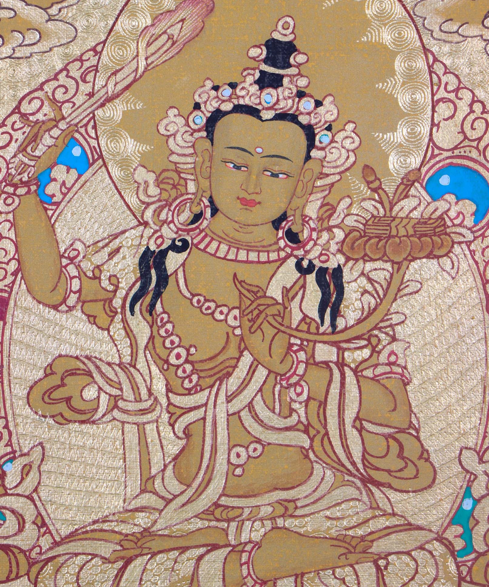 Thangka of Manjushri - Himalayas Shop