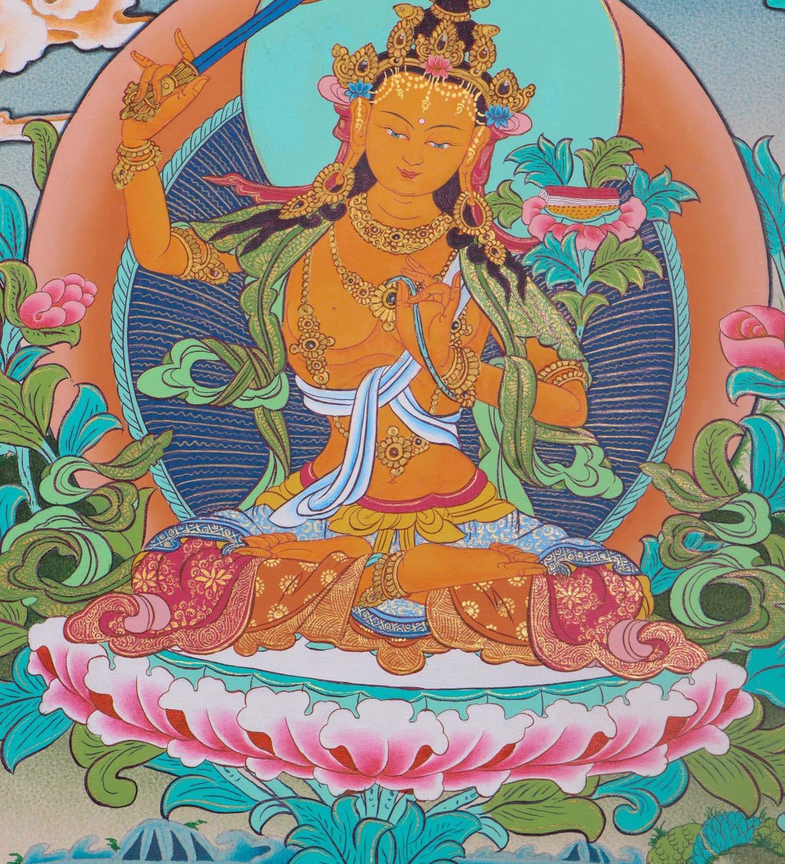 Manjushri holding Prajna Sword - Himalayaa Shop