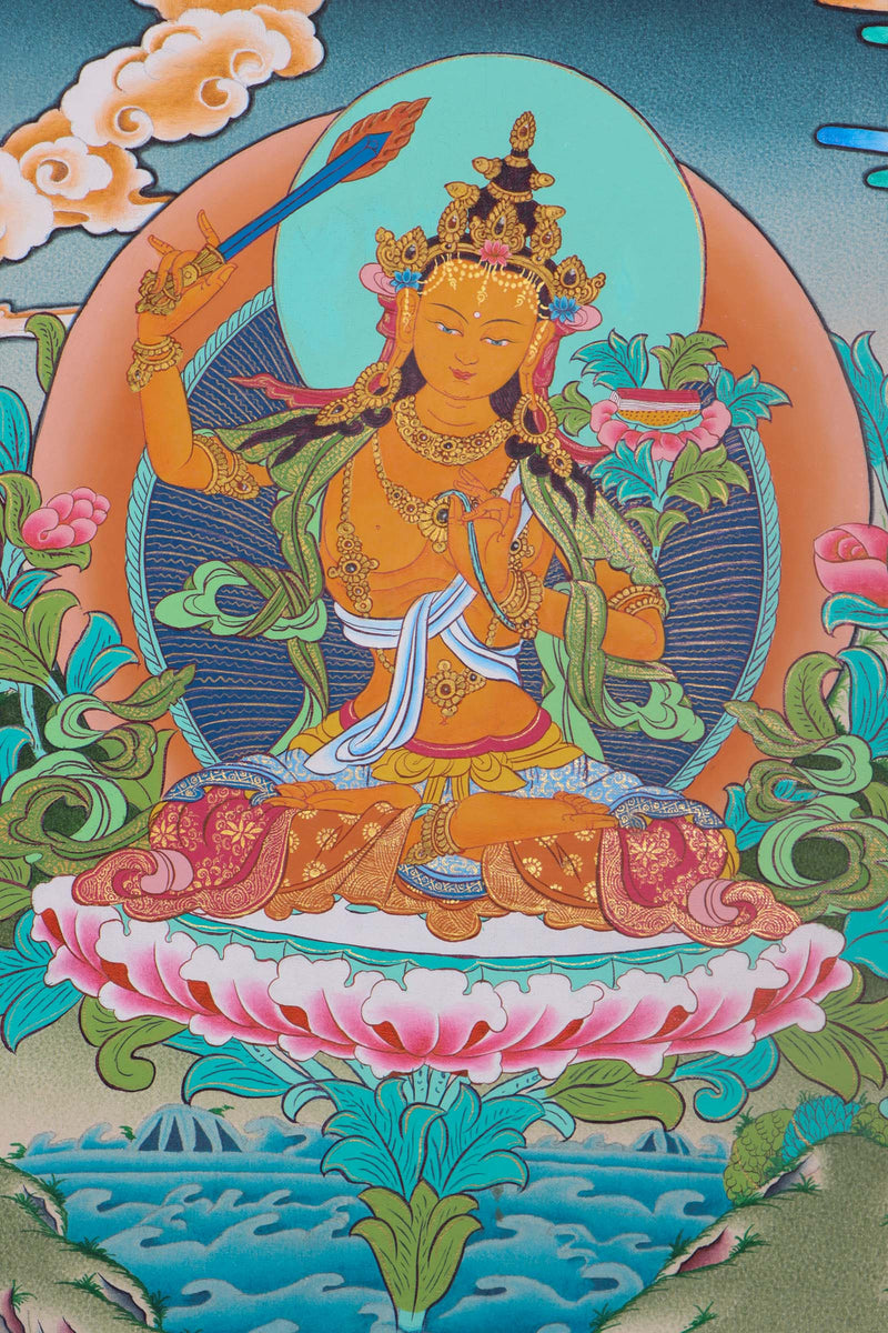 Manjushri holding Prajna Sword - Himalayaa Shop