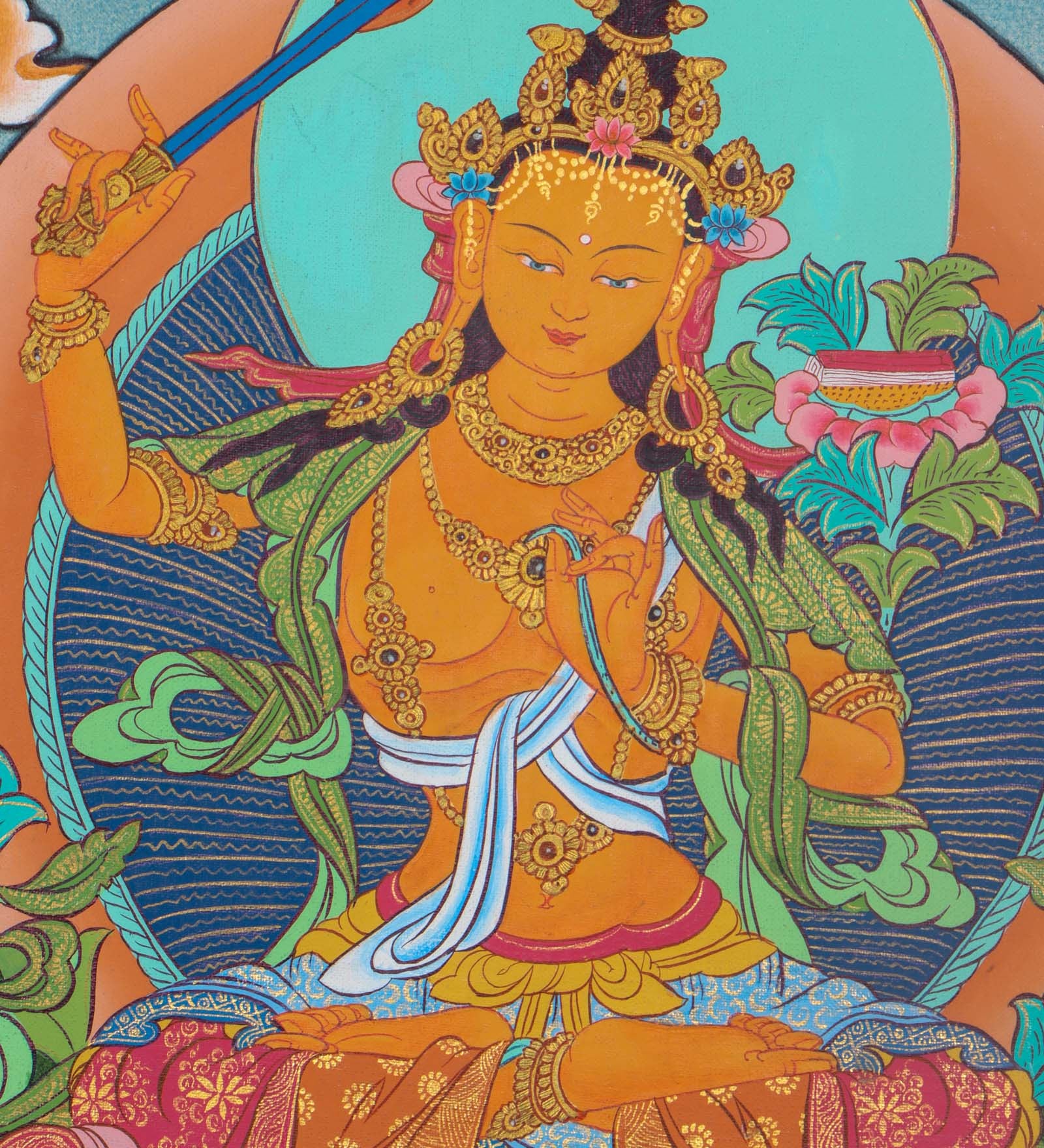 Manjushri holding Prajna Sword - Himalayaa Shop