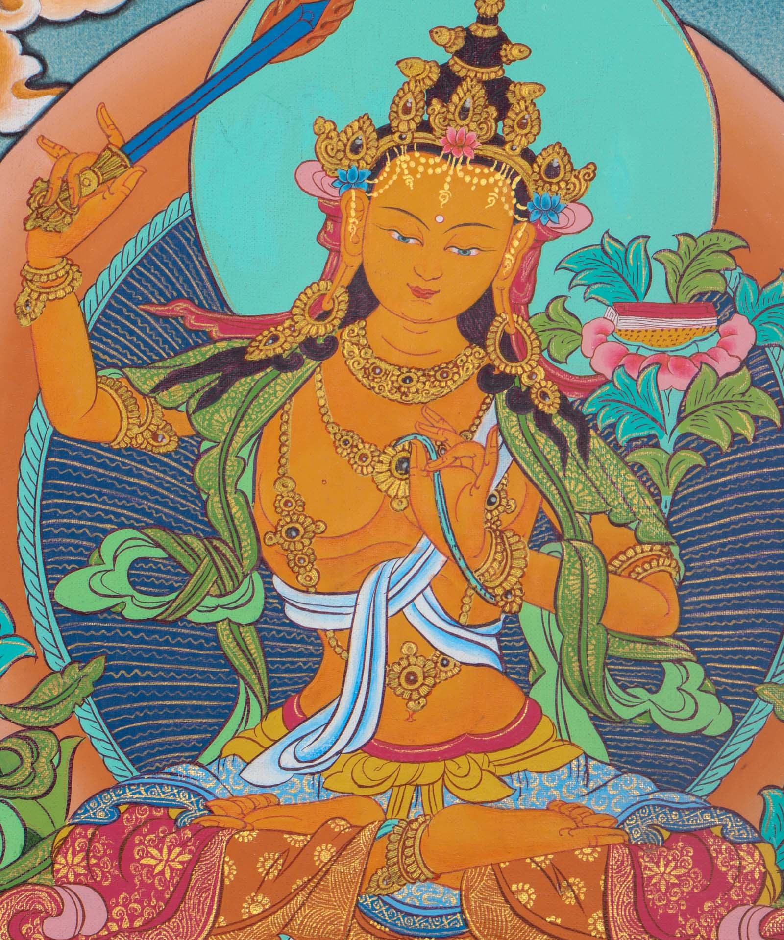 Manjushri holding Prajna Sword - Himalayaa Shop