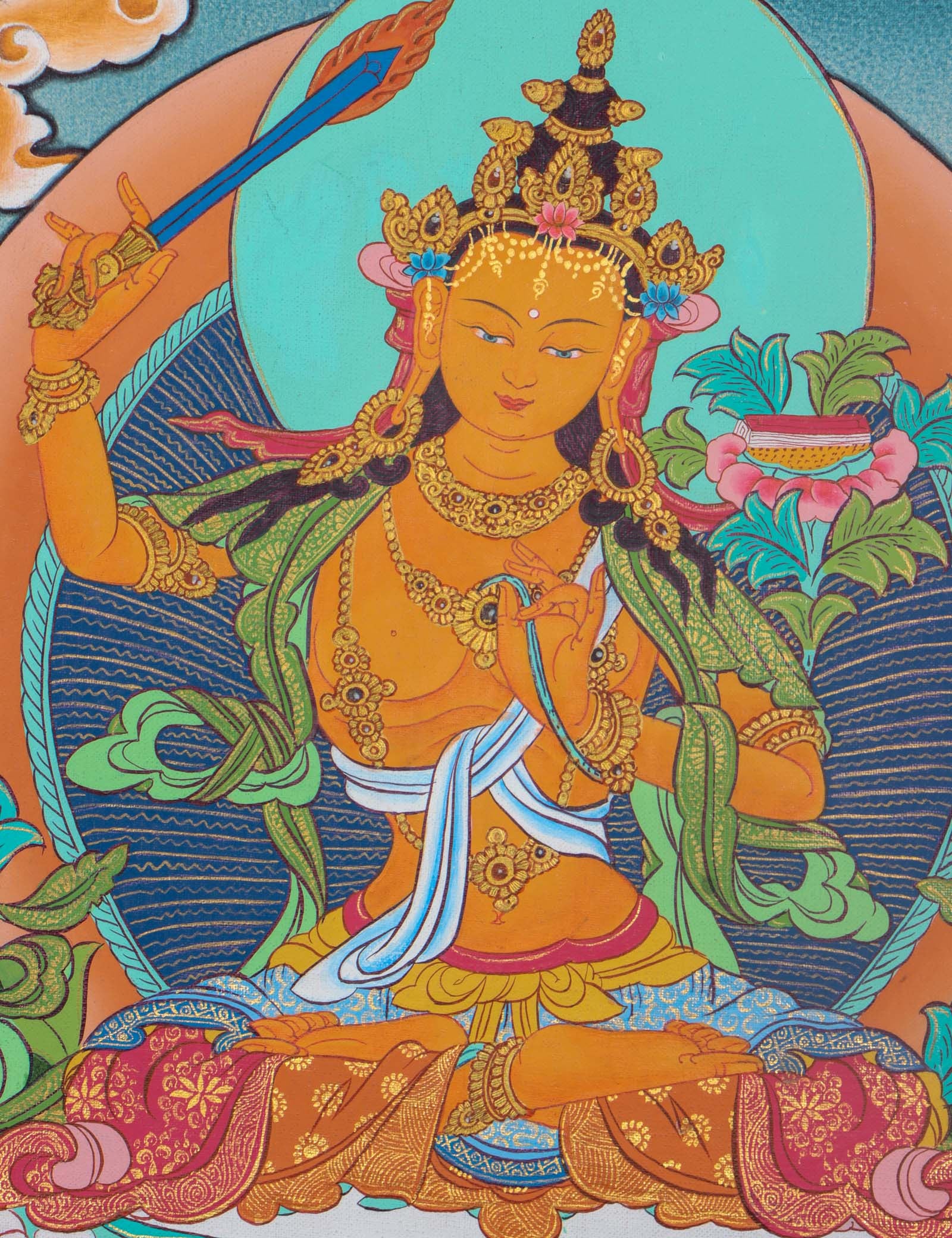 Manjushri holding Prajna Sword - Himalayaa Shop