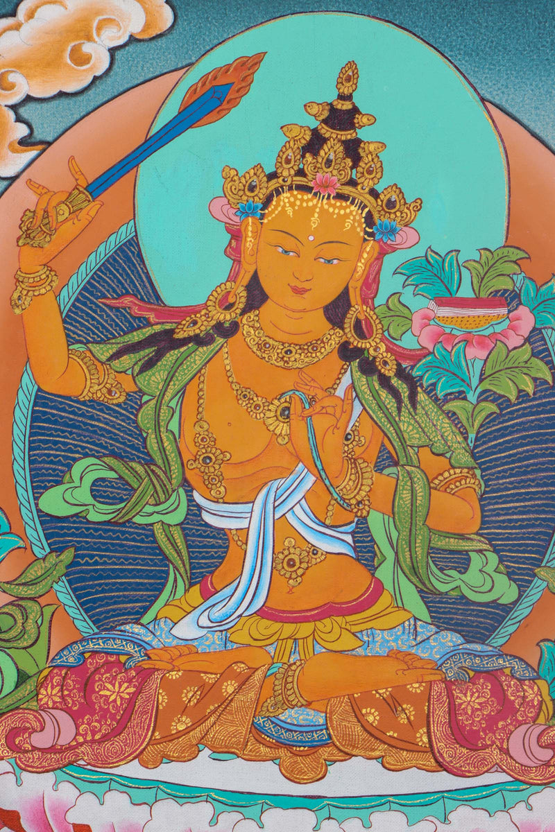 Manjushri holding Prajna Sword - Himalayaa Shop