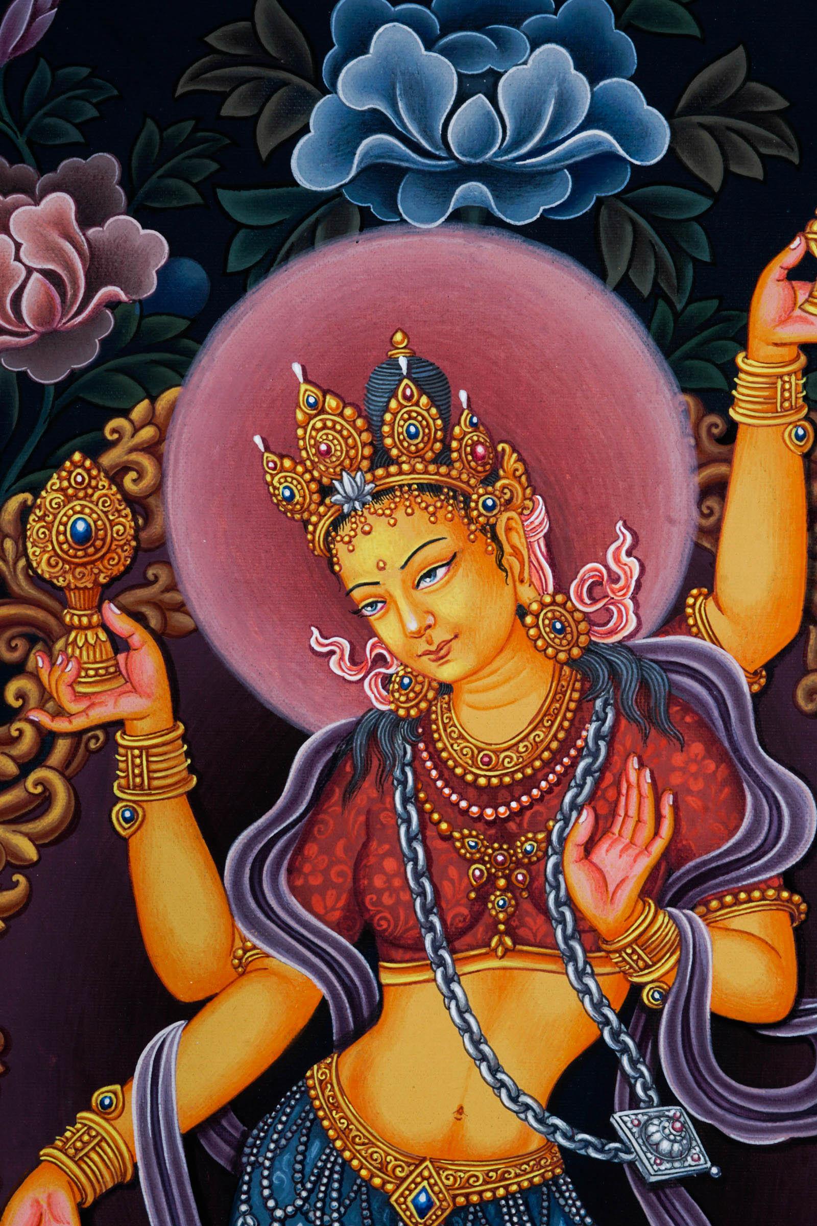 Laxmi Thangka Painting - Newari Style - Himalayas Shop