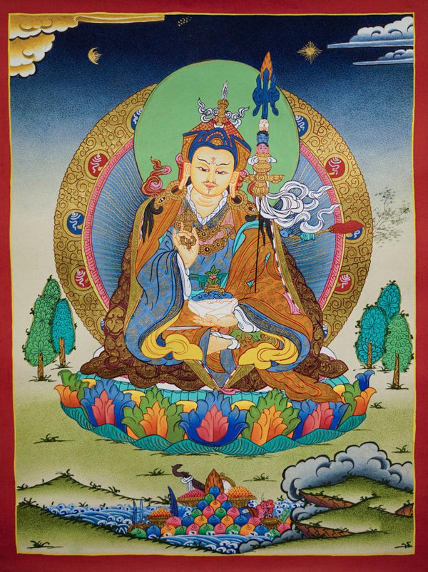 Guru Rinpoche thangka art from Nepal