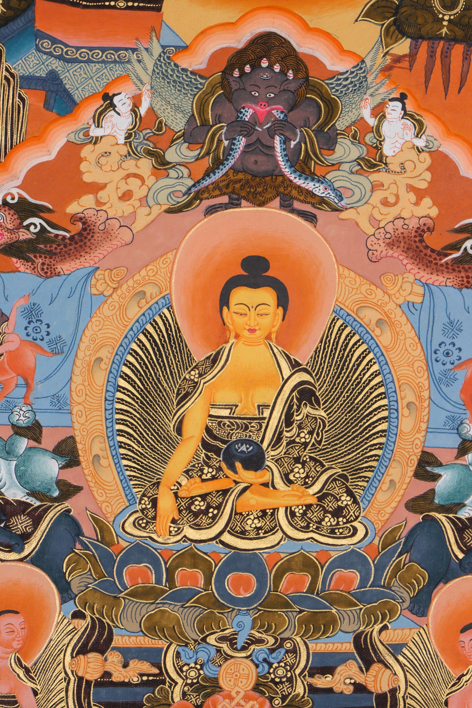 Life of Buddha Thangka Painting - Himalayas Shop