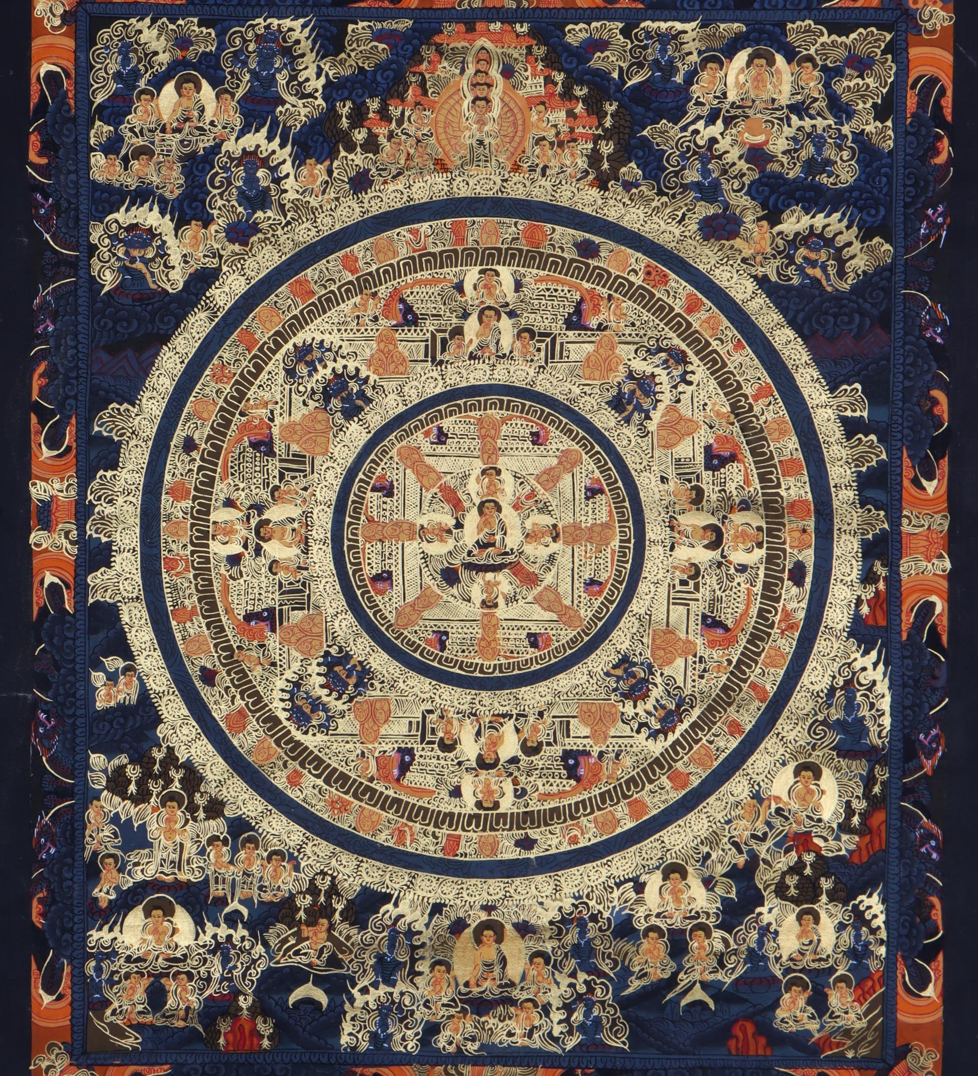 Buddha Mandala Thangka - Handpainted Thangka Art - Himalayas Shop 