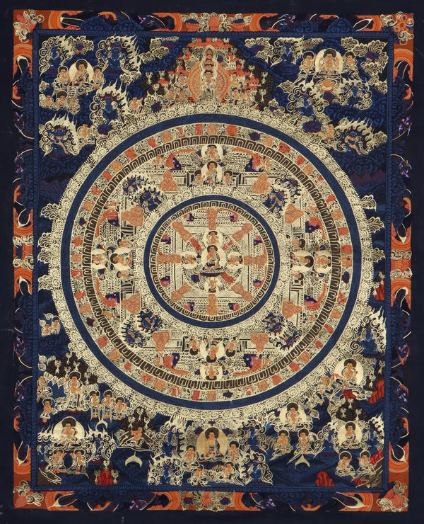 Buddha Mandala Thangka - Handpainted Thangka Art - Himalayas Shop 