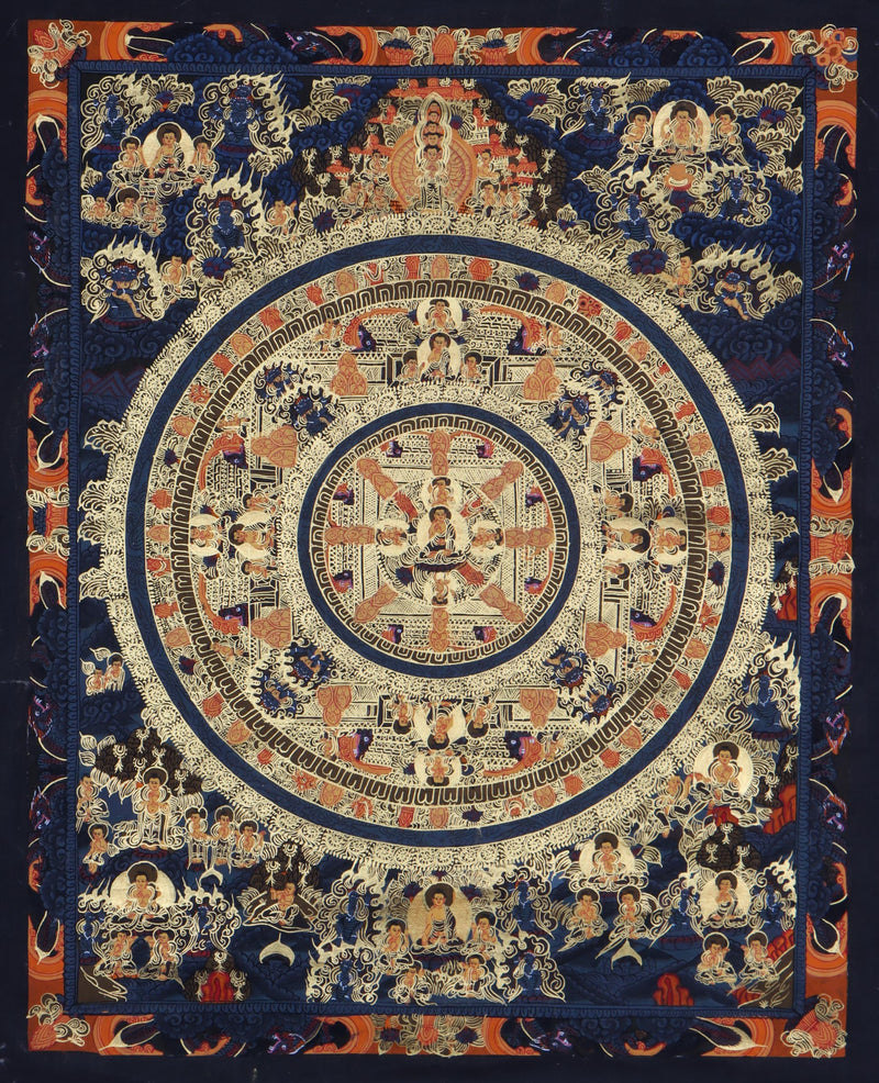 Buddha Mandala Thangka - Handpainted Thangka Art - Himalayas Shop 