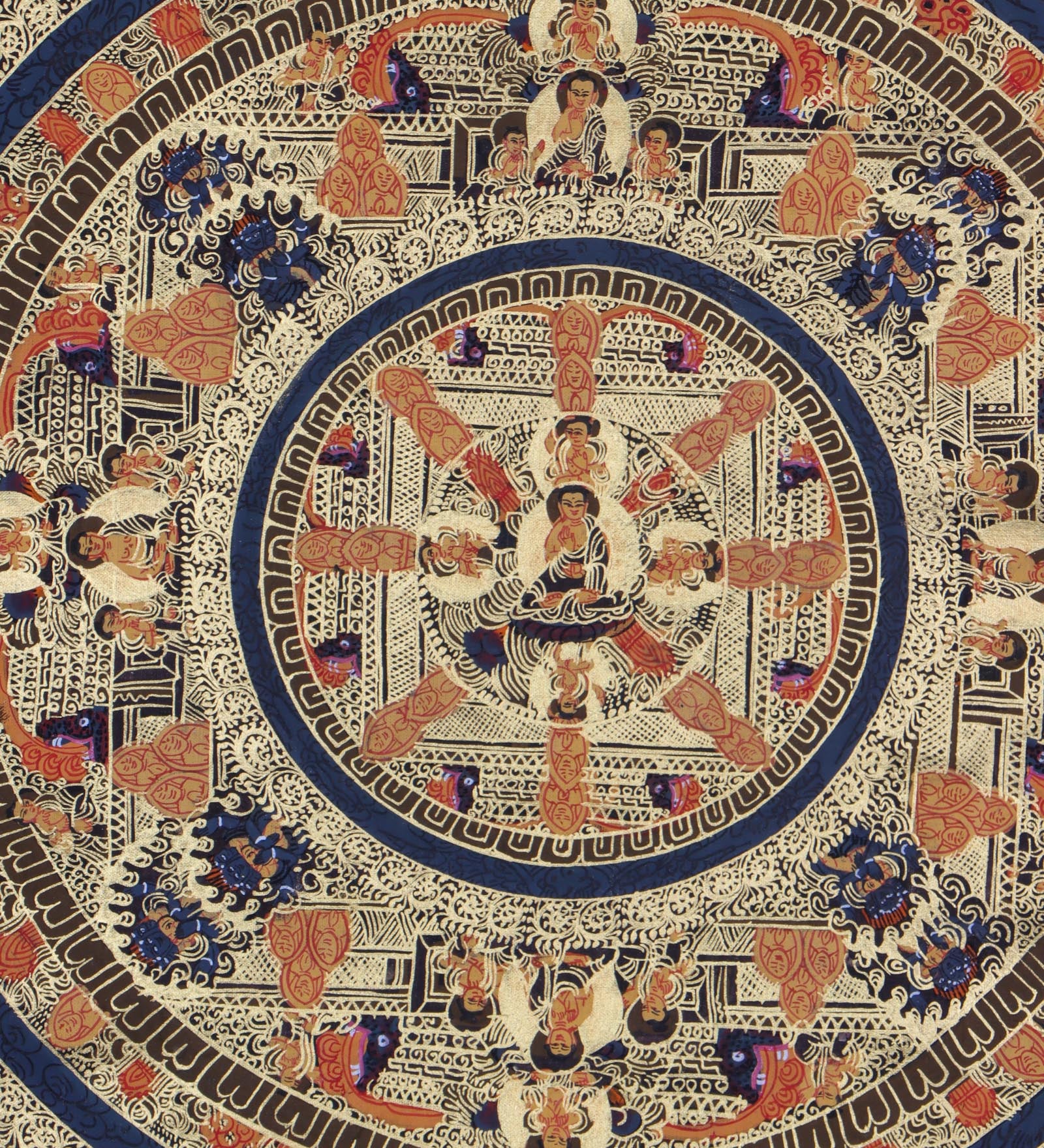 Buddha Mandala Thangka - Handpainted Thangka Art - Himalayas Shop 